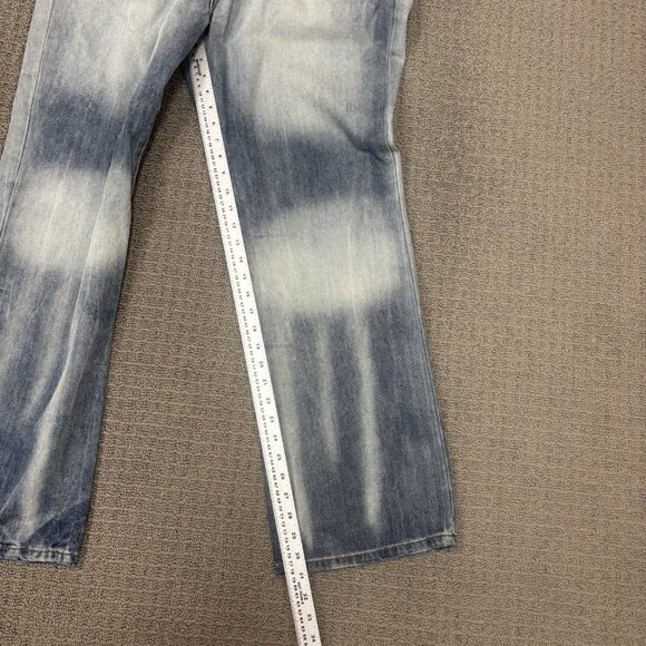 Ecko Unltd Jeans 40X31 Relaxed Fit Straight Leg Mid Rise Distressed Stone Wash - Picture 7 of 16